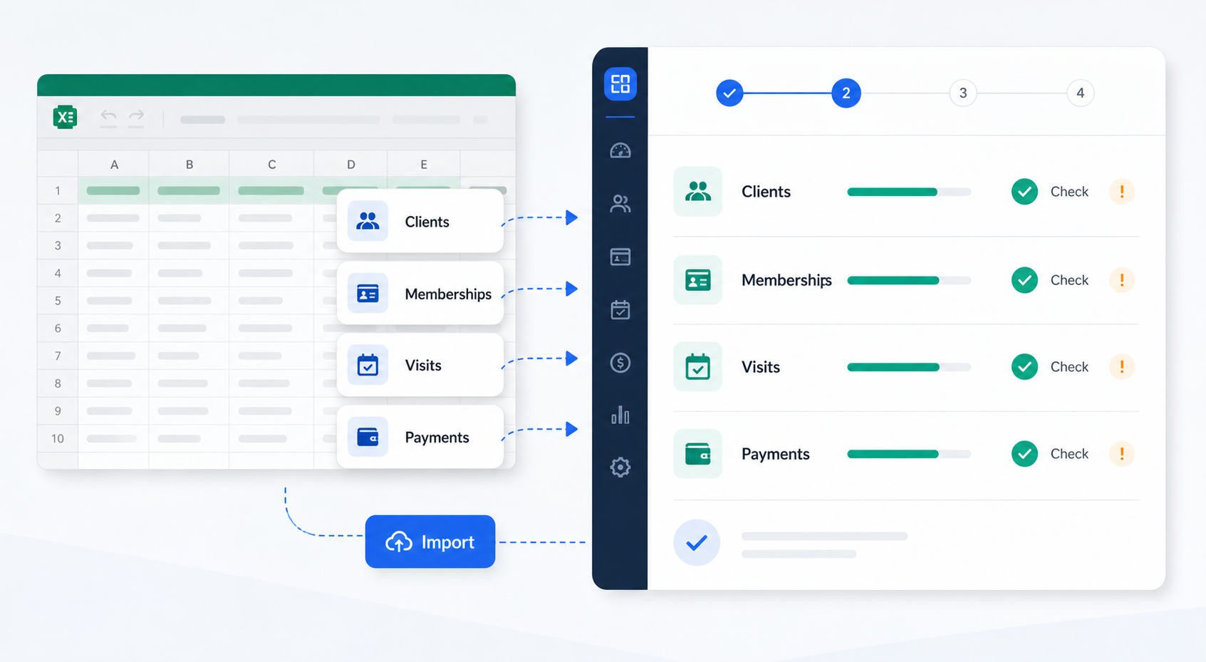 Migrating fitness club data from Excel into CRM